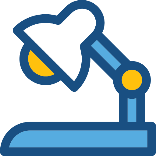 Desk lamp Prosymbols Duotone icon