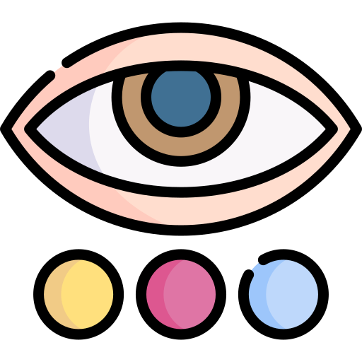 prueba de daltonismo Special Lineal color icono