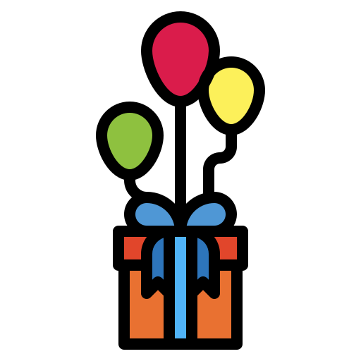 Gift Smalllikeart Lineal Color icon