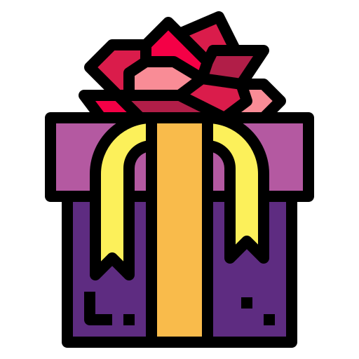 Gift Smalllikeart Lineal Color icon