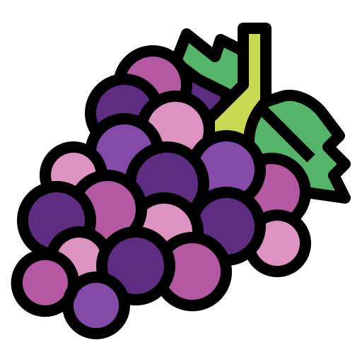 Виноград Smalllikeart Lineal Color иконка