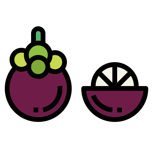 Mangosteen Smalllikeart Lineal Color icon