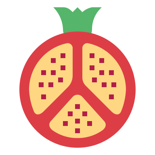 granaatappel Smalllikeart Flat icoon