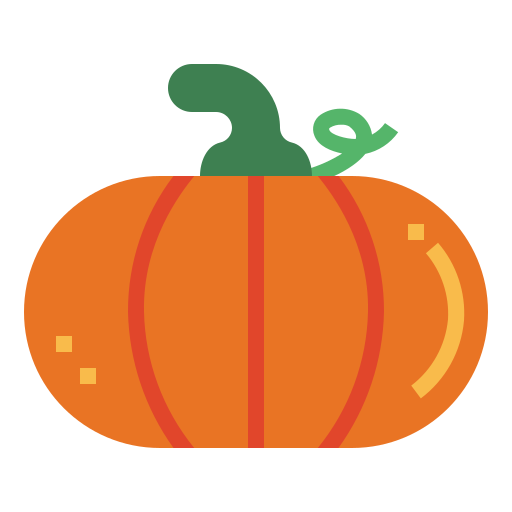 Pumpkin Smalllikeart Flat icon