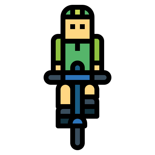 ciclista Smalllikeart Lineal Color icono