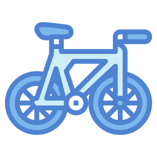 bicyclette Generic Blue Icône