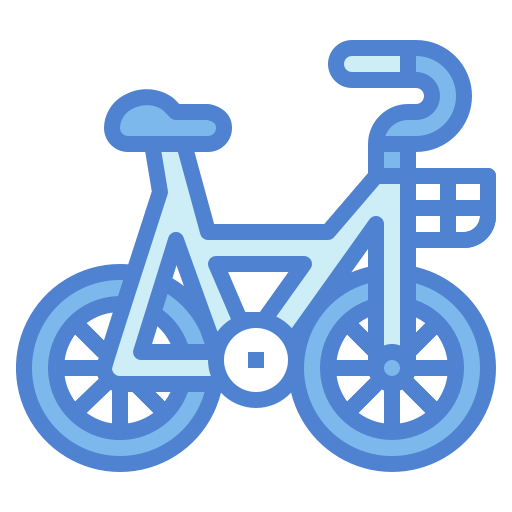 bicyclette Generic Blue Icône
