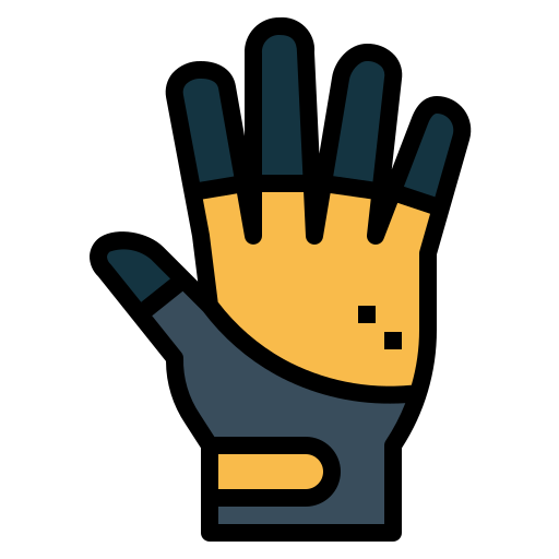 Cycling glove Smalllikeart Lineal Color icon