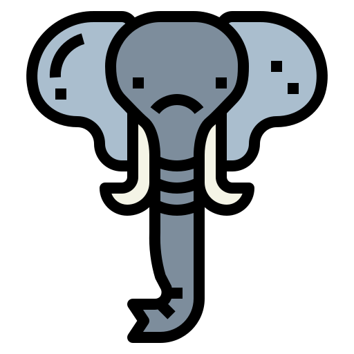 elefante Smalllikeart Lineal Color icono