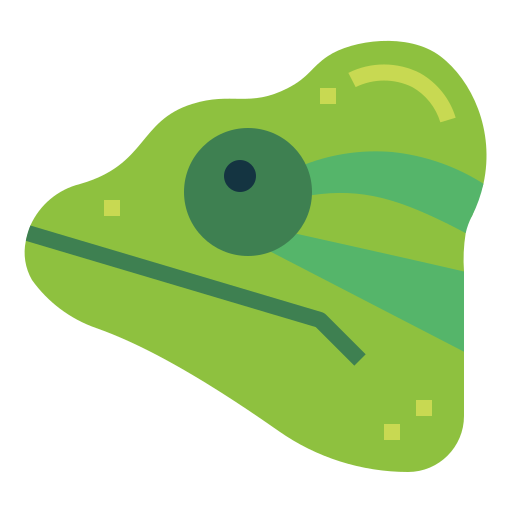 Chameleon Smalllikeart Flat icon