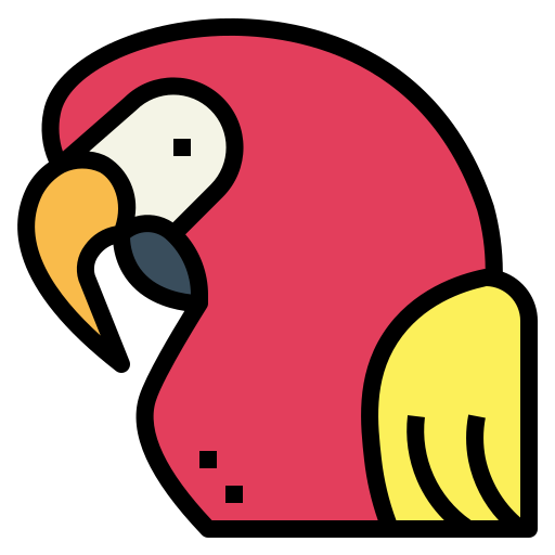 papagaio Smalllikeart Lineal Color Ícone