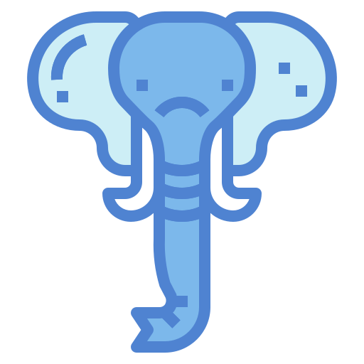 l'éléphant Generic Blue Icône