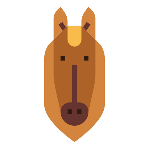 Horse Smalllikeart Flat icon