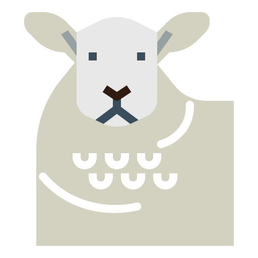 Sheep Smalllikeart Flat icon