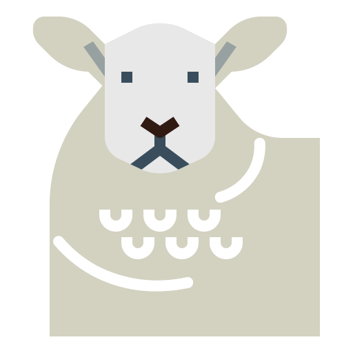 schaap Smalllikeart Flat icoon