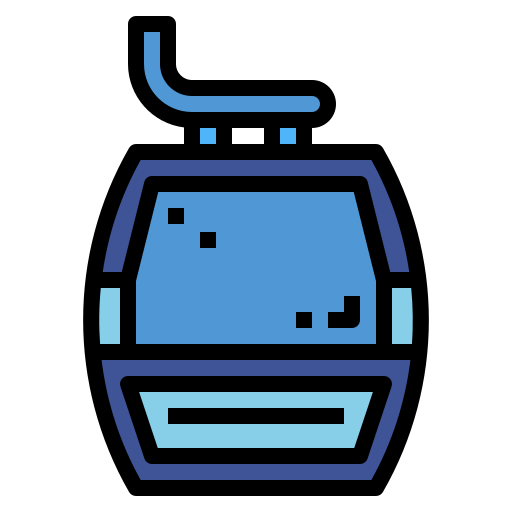 Cable car Smalllikeart Lineal Color icon