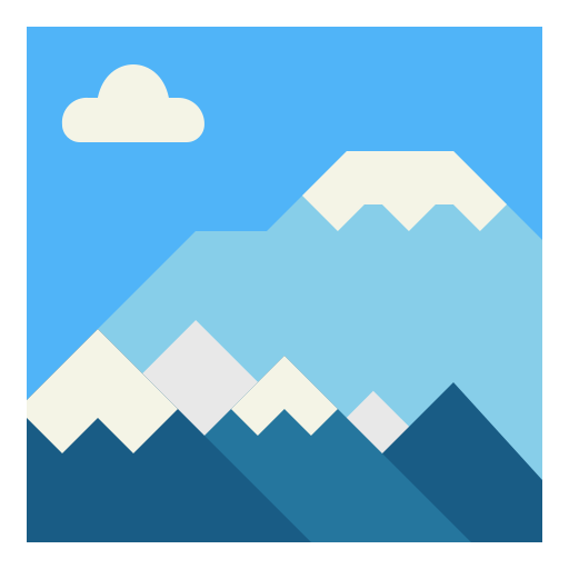 góra Smalllikeart Flat ikona