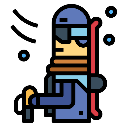Hiker Smalllikeart Lineal Color icon