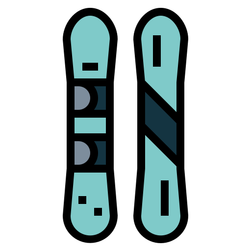 Snowboard Smalllikeart Lineal Color icon