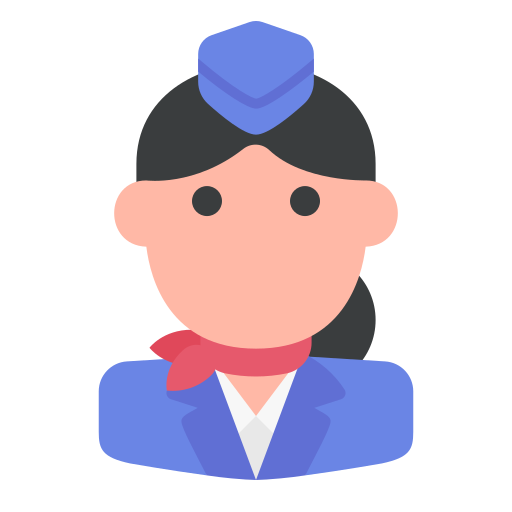 stewardess Generic Flat icoon