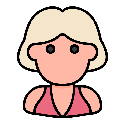 mujer Generic Outline Color icono