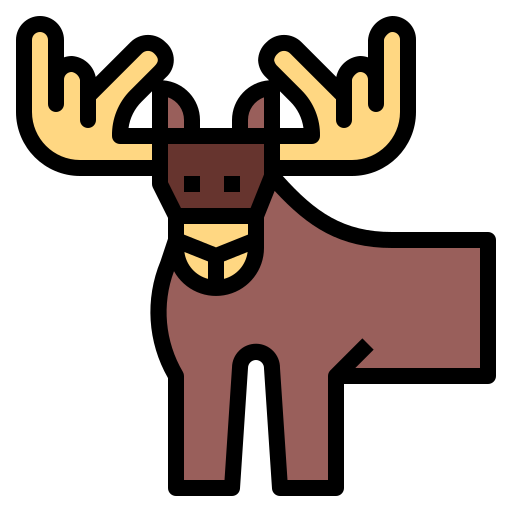 Moose Smalllikeart Lineal Color icon