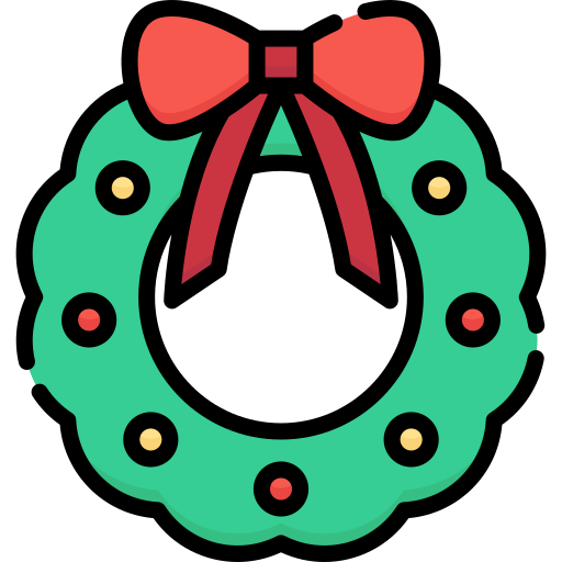 Christmas wreath Special Lineal color icon