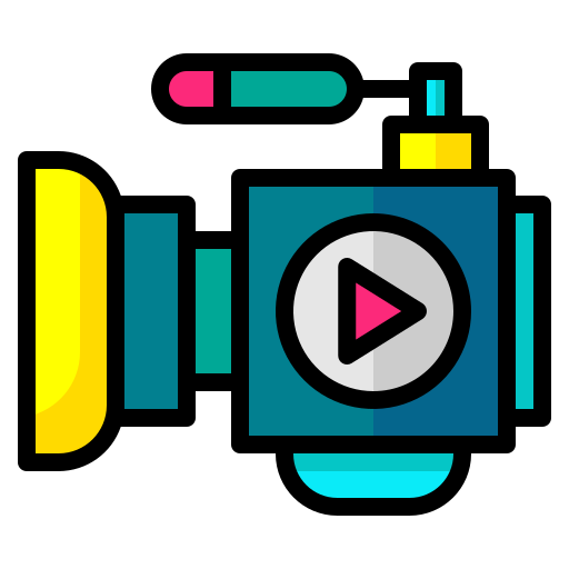 Видео маркетинг Generic Outline Color иконка