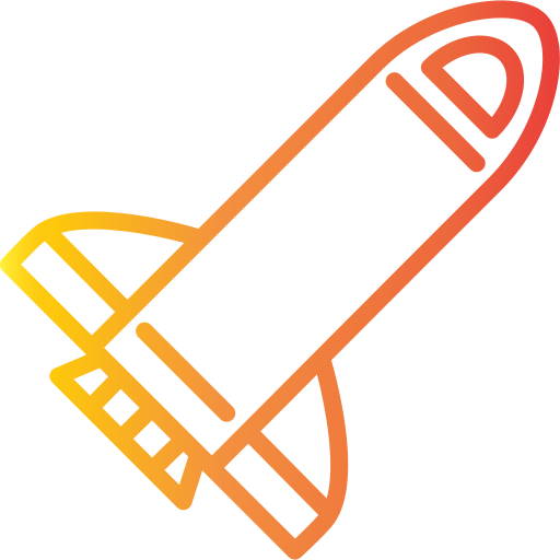 navicella spaziale Generic Gradient icona
