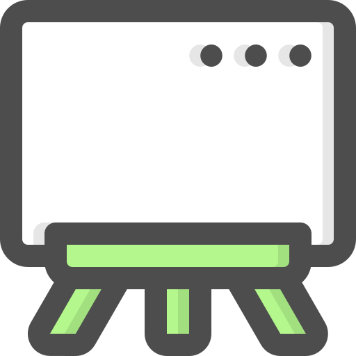 Whiteboard Generic Outline Color icon