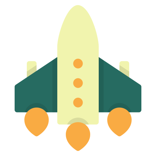 Rocket ship Generic Flat icon