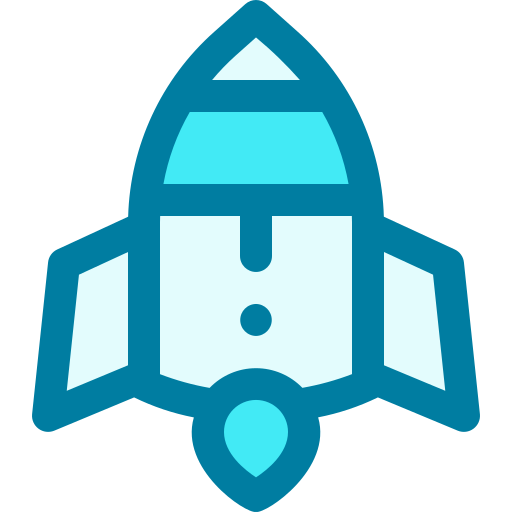 fusée Generic Blue Icône