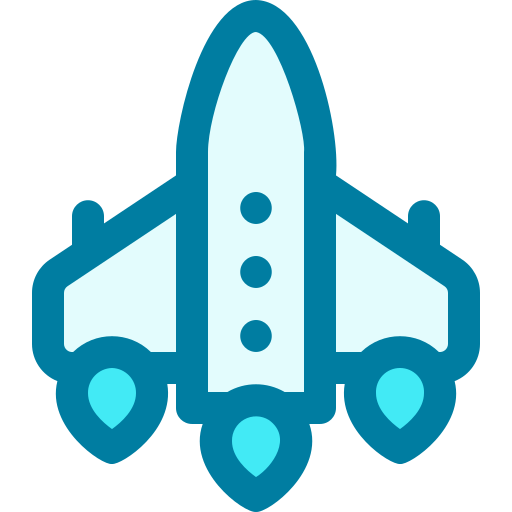 cohete espacial Generic Blue icono