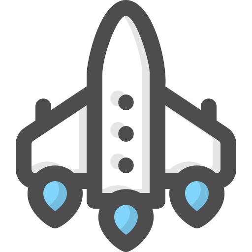 raketenschiff Generic Outline Color icon