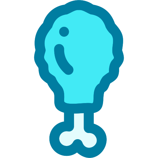 닭 튀김 Generic Blue icon