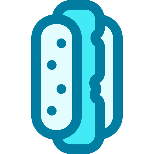 hot-dog Generic Blue Icône