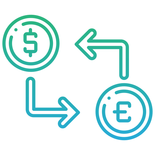 Money exchange Generic Gradient icon