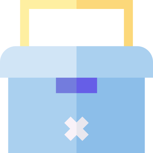 Portable fridge Basic Straight Flat icon