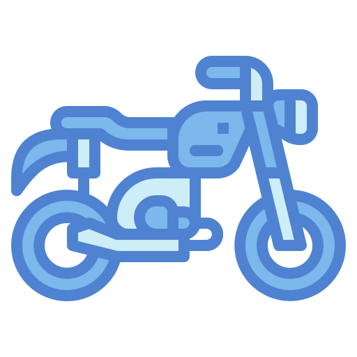 motorfiets Generic Blue icoon