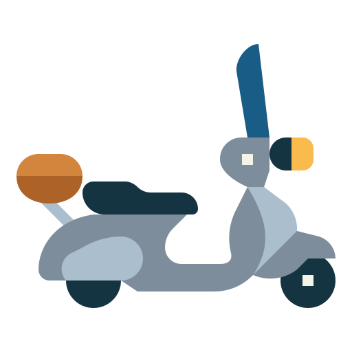 scooter Smalllikeart Flat icoon