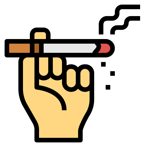 Smoking Smalllikeart Lineal Color icon
