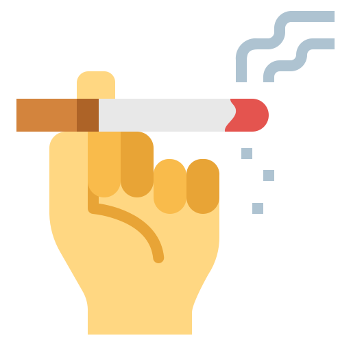 Smoking Smalllikeart Flat icon