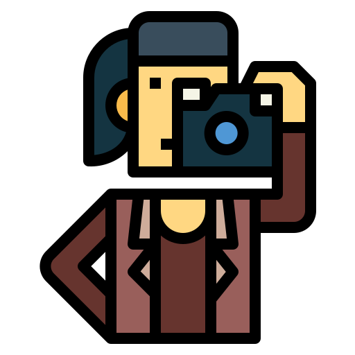 Photographer Smalllikeart Lineal Color icon