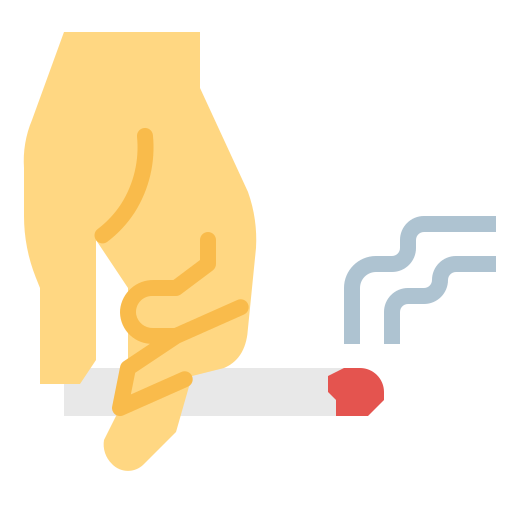 Smoking Smalllikeart Flat icon