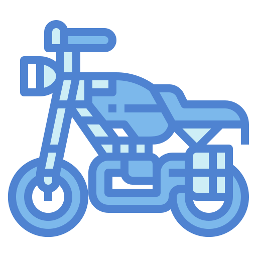 motocicleta Generic Blue Ícone