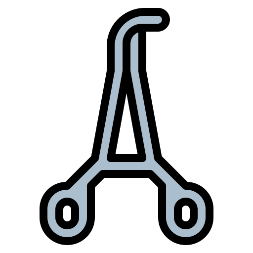 Forceps Smalllikeart Lineal Color icon