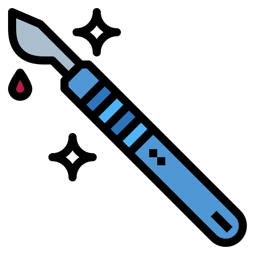 Scalpel Smalllikeart Lineal Color icon