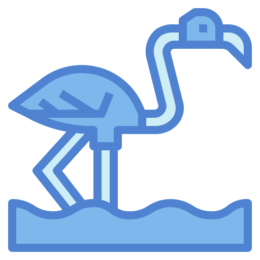 フラミンゴ Generic Blue icon