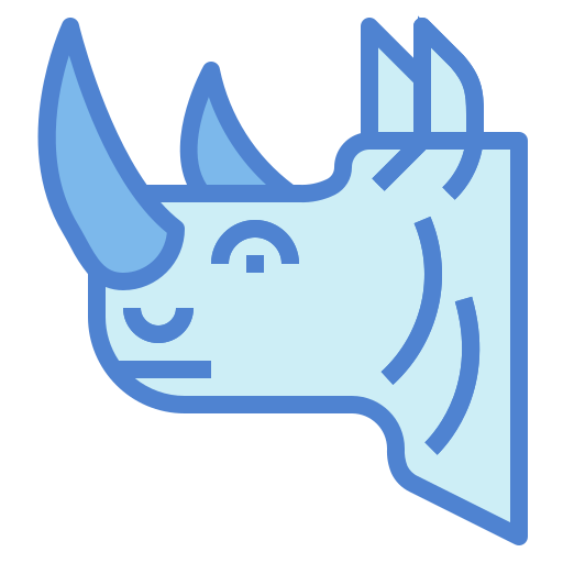 neushoorn Generic Blue icoon