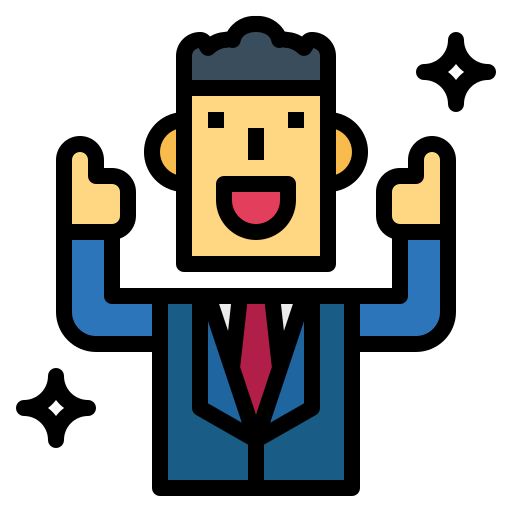 Businessman Smalllikeart Lineal Color icon